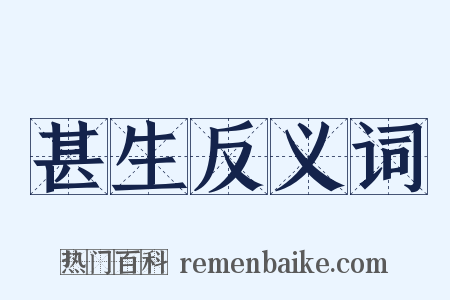 甚生反义词是什么意思的图片